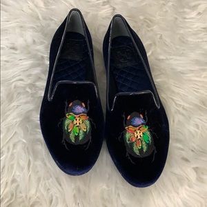 Tory Burch Never-worn, Nagy Blue Beetle Flats